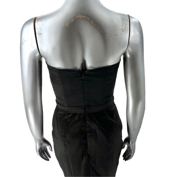 Vintage 80s Jessica McClintock Strapless Cocktail Dress - Picture 8 of 12